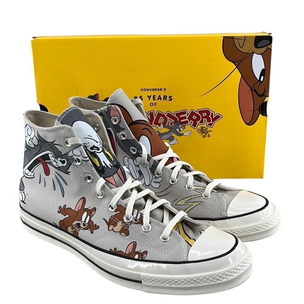 Converse x Tom and Jerry Chuck 70 Limited Edition Hightop Sneakers Shoes Size 16